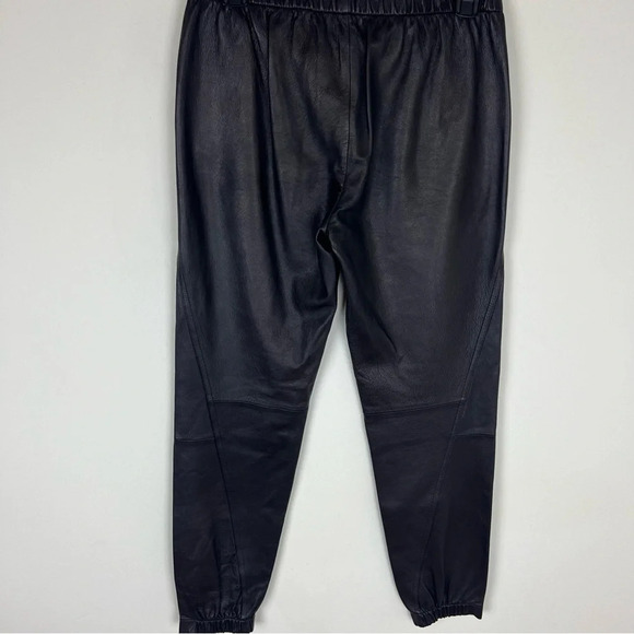 VINCE Black 100% Lamb Leather Pull On Trouser Pants V118120690 Women's XS - Picture 8 of 11